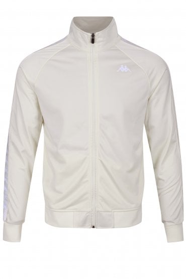 Anniston Authentic Slim Fit Track Jacket | Antique White/White