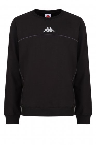 Authentic Futur Faniver Men's Regular Fit Crew Neck Sweatshirt | Black-Grey/Silver