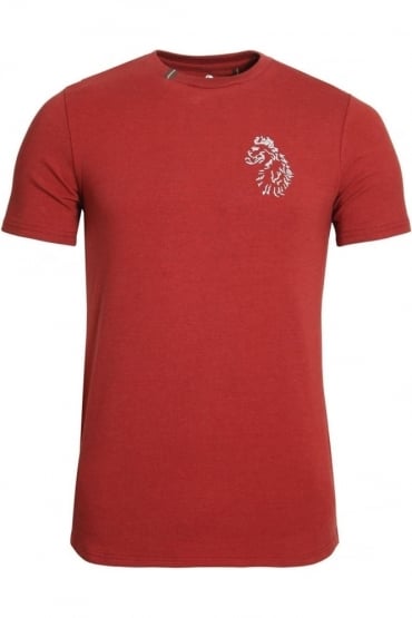 Bowens Slim Fit Long Line T-Shirt | Lux Red