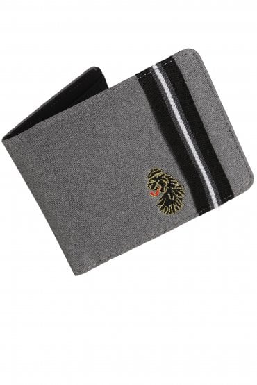 Darwin Colour Block & Tape Wallet | Black