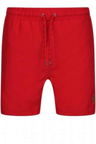 Great Gold Lion Swim Shorts | Red