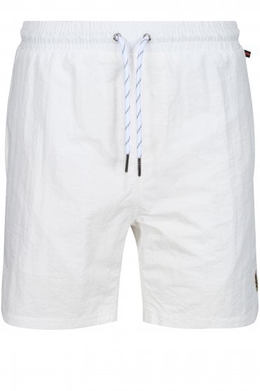 Great Gold Lion Swim Shorts | White