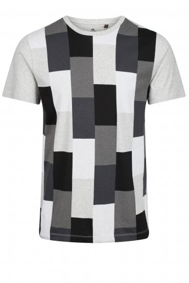 Gusty Geometric Print T-Shirt | Marl Grey Mix