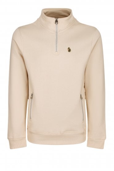 Mick The Stick Funnel Neck Jumper | Ecru