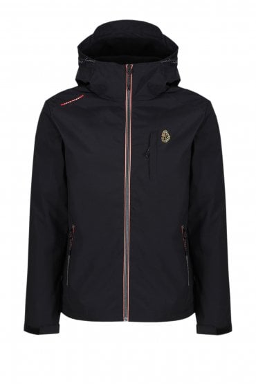 Nice Chopper Hooded Zip Through Jacket | Jet Black
