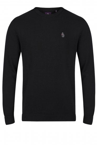 Radon Knit Crew Neck Sweatshirt | Black