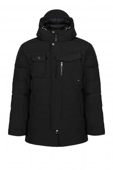 Utilitarian Utility Hooded Jacket | Jet Black