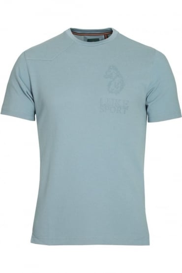 Walker Blue Cotton T-Shirt