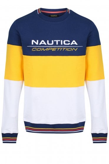 Bow Sweatshirt | Navy/Yellow/White