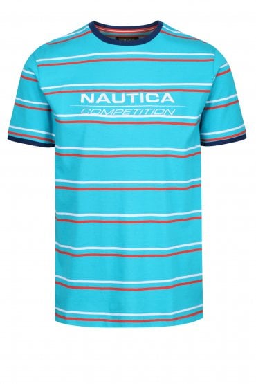Columbus Striped T-Shirt | Blue