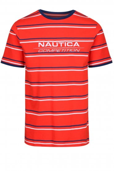 Columbus Striped T-Shirt | Red