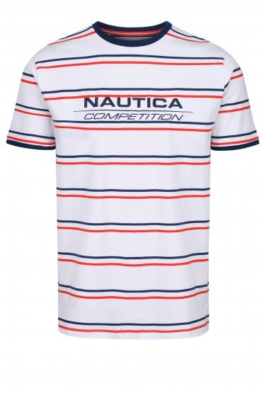 Columbus Striped T-Shirt | White
