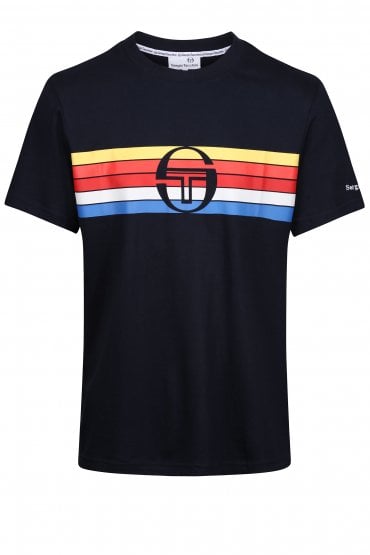 Adamo Graphic Print Crew Neck Short Sleeve Mens T-Shirt - Night Sky