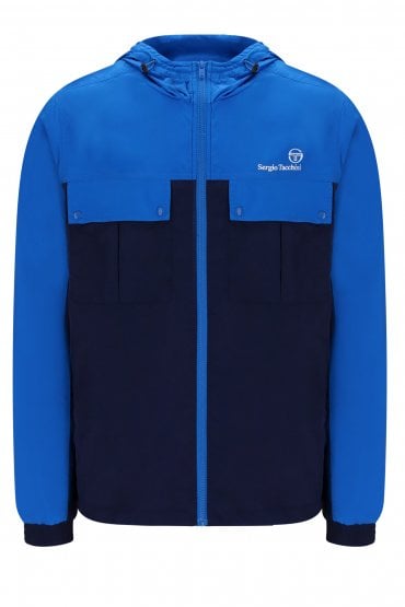 Alba Zip Through Hooded Mens Jacket | Princess Blue/Maitime Blue