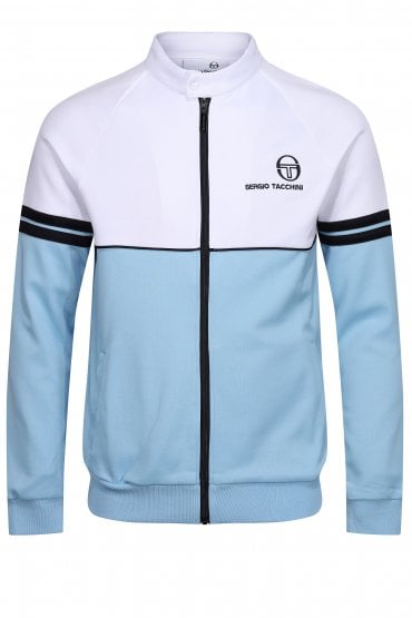 Avalon Mens Track Jacket | Airy Blue/White