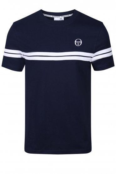 Bosco Mens Short Sleeve T-Shirt | Maritime Blue/White