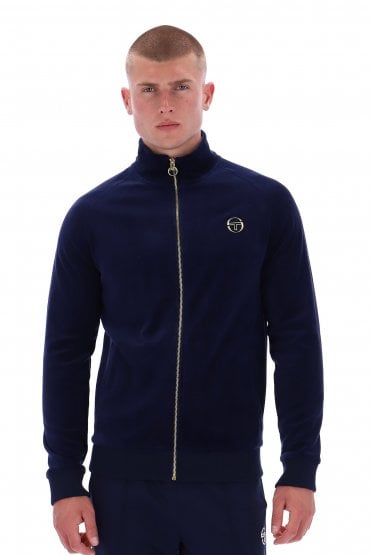 Court Velour Men's Full Zip Track Top | Black