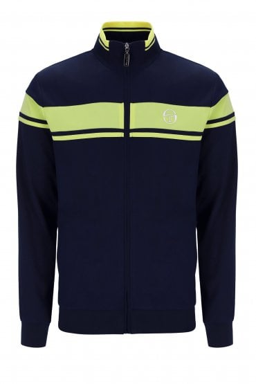 Damarindo Track Jacket | Maritime Blue / Celery Green
