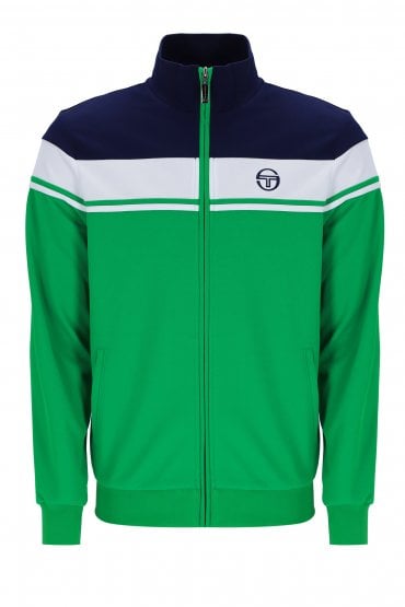 Damarindo Track Jacket | Maritime Blue / White / Fern Green