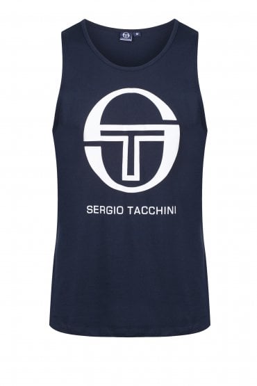 Funes Tank Top | Navy/White
