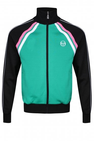 Ghibli Track Jacket | Golf Green/Black/Pink