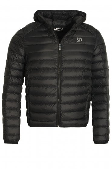 Ives Hooded Duck Down Quilted Jacket | Black