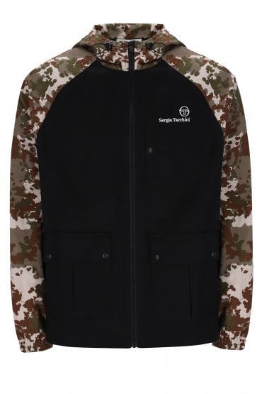 MANCINI CAMO HOODED JACKET | BLACK/CAMO