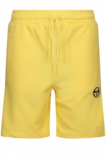 Pietrapertosa Mens Sweat Shorts - Lemon Drop/White