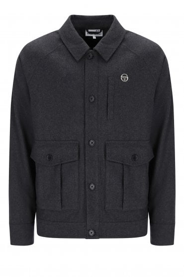 RICO BUTTON THROUGH MEN'S JACKET | CHARCOAL