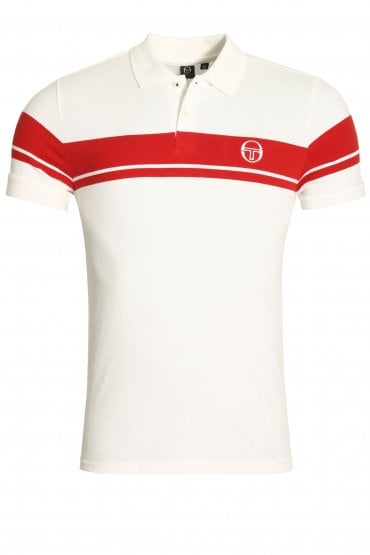 Young Line Archivio Polo Shirt | White/Red