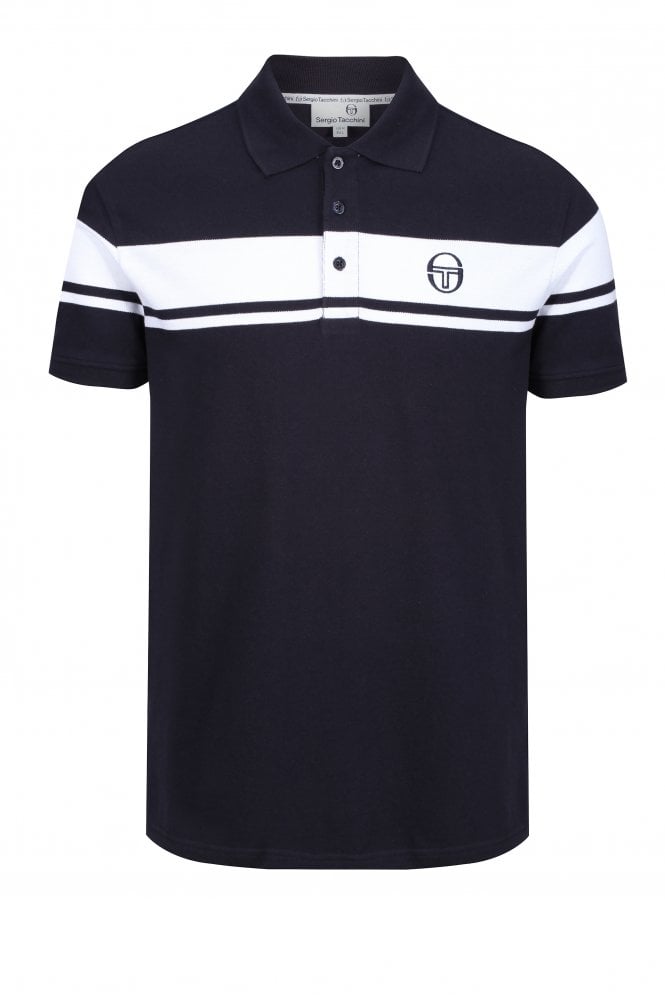 SERGIO TACCHINI Young Line Polo Shirt Archivio | Night sky/White