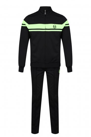 Young Line Tracksuit | Black/Fluorescent Yellow