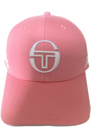Zarda Baseball Cap | Geranium Pink/White