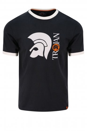 Helmet Graphic Print T-Shirt | Black