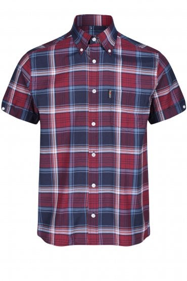 Records Dark Tartan Check Button Down Shirt | Port