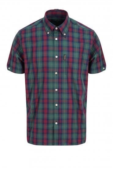 Tartan Check Button Down Shirt | Forest