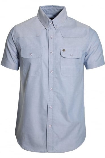 Burke Chambray Cotton Shirt | Light Blue