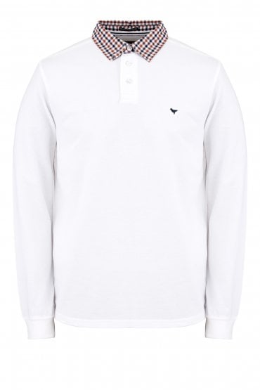 Bentvena Long Sleeve Polo Shirt | White 