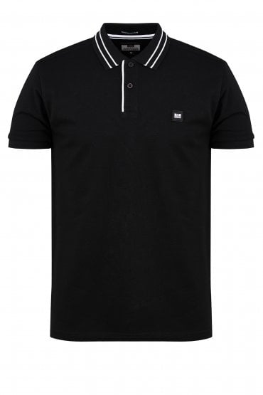 Bermejo Tipped Polo Shirt | Black