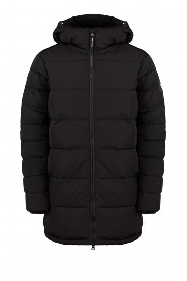 Camiri Hooded Padded Jacket With Concealed Mask | Black