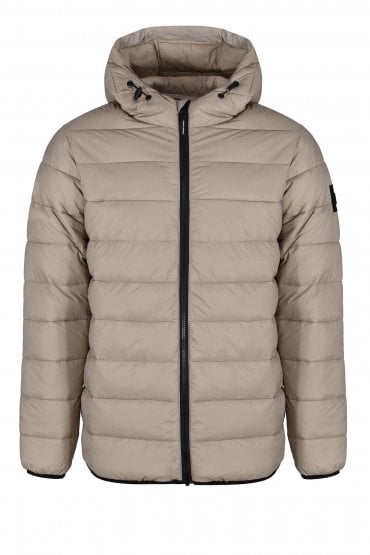 Frazier Hooded Quilted Jacket | Stone