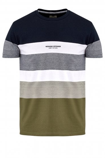 Freemont Striped T-Shirt | Navy