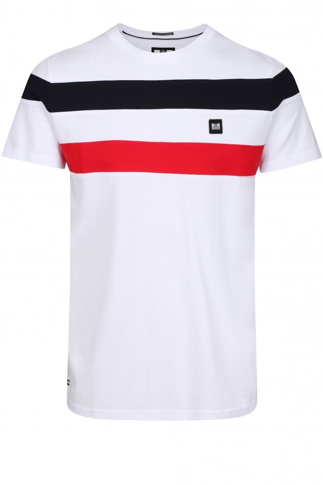 WEEKEND OFFENDER Honopu Engineered Panel T-Shirt | White