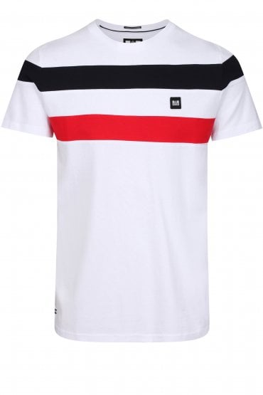 Honopu Engineered Panel T-Shirt | White
