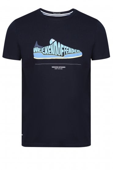 Jeans Graphic Print T-Shirt | Navy