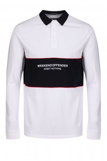 Meridia Long Sleeve Polo Shirt | White