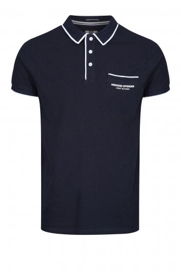 Oaxaca Polo Shirt | Navy
