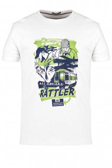 Rattler Graphic Print T-Shirt | White