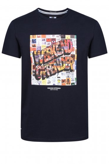 Thrills Graphic Print T-Shirt | Navy
