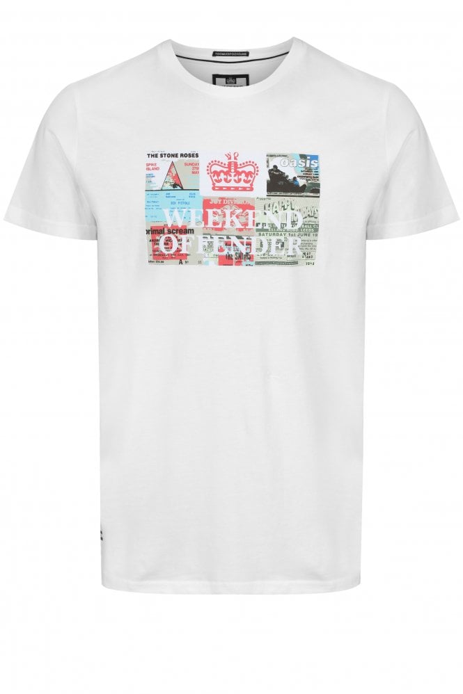 WEEKEND OFFENDER Tickets T-Shirt | White